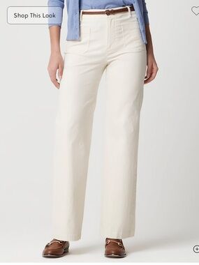 J. Crew Lizzie high rise patch pocket wide leg pant - never worn